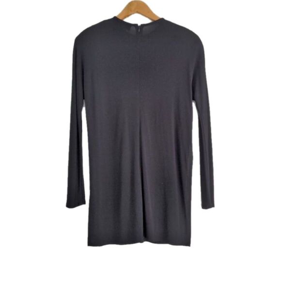 Vintage Yeohlee New York Tunic Blouse Navy Blue Shoulder Pads Size Large - Picture 10 of 14